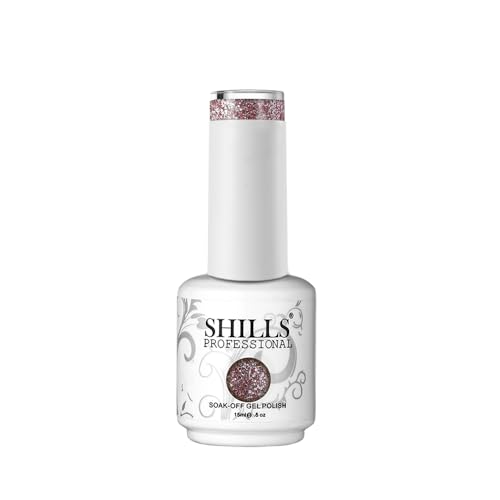 Image of SHILLS PROFESSIONAL UV /LED Soak Off Gel Polish (Gel Nail Polish) Nail Art Nail Polish Color Shade 235, Glossy Finish, 15ml