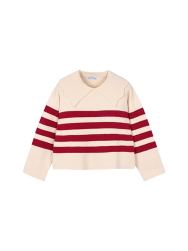 Mayoral Sripes Sweater for Girls Almond