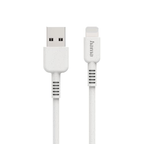Cable USB-A a Lightning blanco Hama para coche y oficina