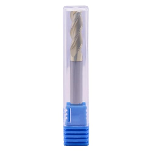 Image of BestParts 1 /4 inch 3 Flute Solid Carbide End Mill for Aluminum - ZrN Coated | 37 Degree Helix, 1 /4 inch Cutting Diameter, 1 /4 inch Shank Diameter, 3 /4 inch Length of Cut, 2-1 /2 inch Overall Length, Square End