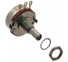 RV4NAYSD102A 1k Ohm 1 Gang Linear Panel Mount Potentiometer None 1.0 Kierros Carbon 2W Solder Lug