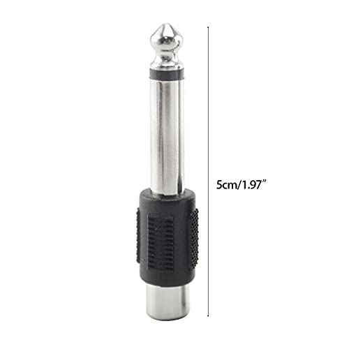Adaptador de 6,35 mm macho a hembra pack de 4 clavijas de conversión 6