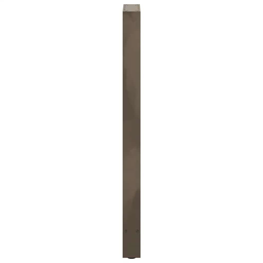 vidaXL Patas para Mesa de Bar de Acero Natural (2 Unidades, 50 x 110-111 cm)