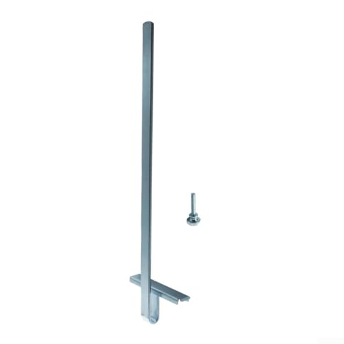 GLFLOW MZ745 Verstellbarer Kreissägezaun und Kantenführung mit 13,5 Zoll Metallschiene, kompatibel mit Skil 13896, Silber (ohne Feder)