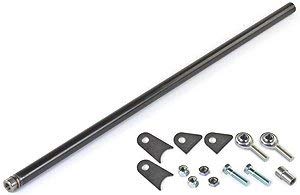 JEGS Weld-On Track Rod Kit | For Use With 4-Link Suspension Or Ladder Bars | Made In USA | Includes (1) Chrome Moly Rod (one unwelded end), (4) Chassis Tabs, (1) RH & LH Rod End & Hardware