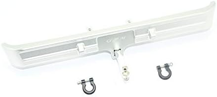 GPM Upgrades Aluminium Rear Bumper Mount+D-Rings+Tow Hook for TRX-4 Blazer (82076-4) RC Cars (Silver)