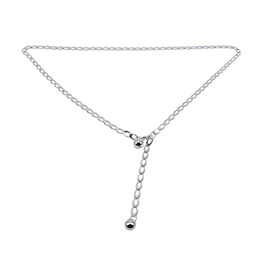 Women Metal Chain Dress Belt Hollow Out Dress Belts Fashionable Waist Chain Belt Sweater Chain Belt Skinny Waist Belt3
