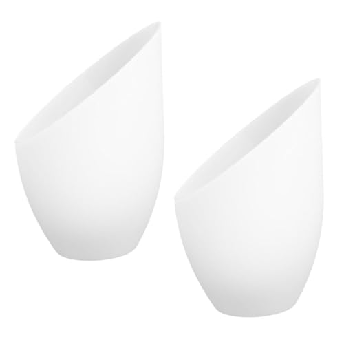 FONDOTIN 2個 斜口馬蹄ランプシェード 開口 プラスチック製ライトカバー 室内用 簡単取付け 家用装飾用ランプアクセサリー