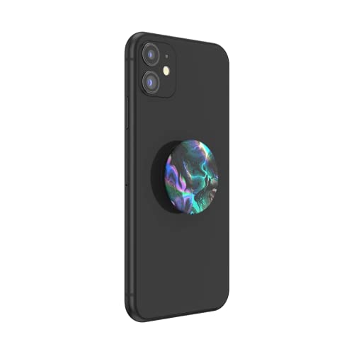 Image of PopSockets Adhesive Phone Grip, Holder, Phone Stand, Rainbow - Oil Agate