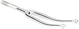 rennrad gabel chrom Maße: 25,4 x 24mm, Int. 22,2 Vicma - Fourche Vélo Course Acier Chromé Tête Pentée Dimension 700C 1 Pouce Diam 22,2 Filetée - Argenté