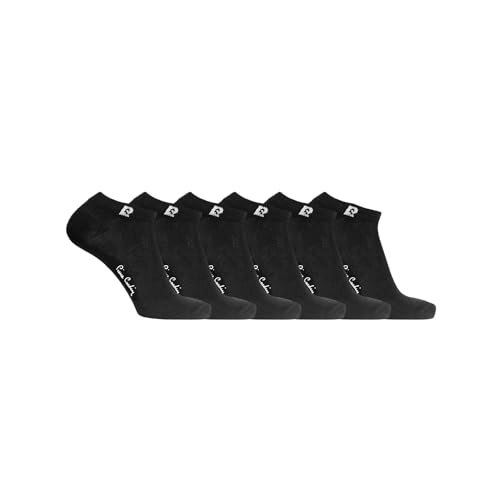 pierre cardin underwear Chaussette Homme Coton Peigné - Lot de 6 - Chaussettes Basses Homme, Non Glissante, Taille 39/42 - Noir