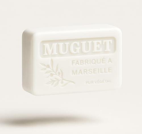Savons de Provence Fabriqué à Marseille - Multi senteurs - enrichi beurre de karité BIO (Muguet)