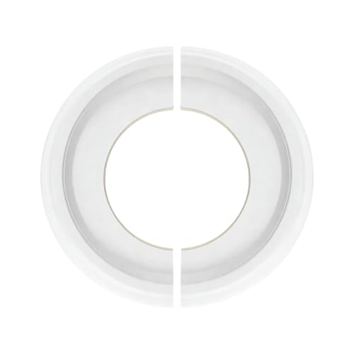 Image of INCRERWAY 1PC Plain Ceiling Medallion, Split Decorative Ceiling Ring for Chandelier Light Fixture Ceiling Decor, Simple Surface Design Inner Diameter 13cm