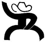 PLU Cowboy Hooey Black Decal Vinyl Sticker|Cars Trucks Vans Walls Laptop| Black |5.5 x 5 in|PLU896