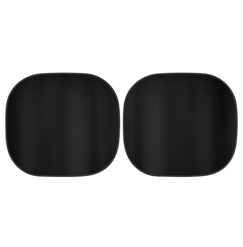 BDK 2PC Metallic Black Car Window Sun Shade Auto Shade for Windshield Visor, Block UV Reflect Heat to Keep Your Car SUV Truck, 31.75' x 28.75'