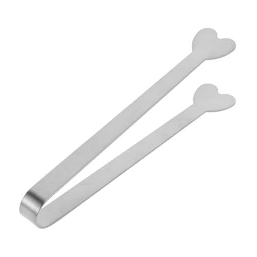 MUELODSIC Pinza per Alimenti in Acciaio Inossidabile Piccola e Leggera per Cubetti di Ghiaccio Zucchero e Snack Impugnatura Ergonomica Riutilizzabile e Facile da Pulire per Cucina e Bar