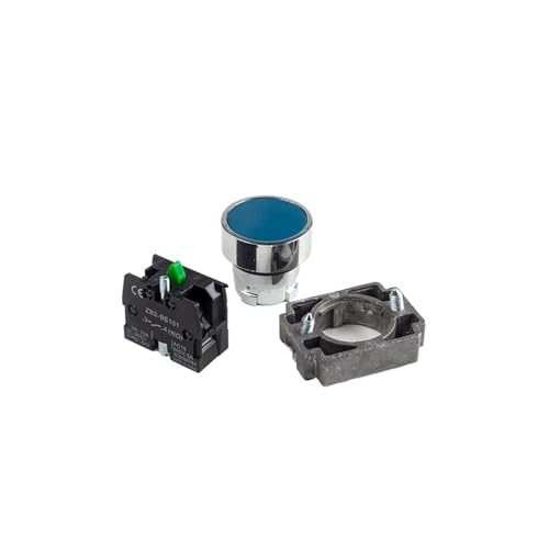 Bouton-poussoir métallique 22mm 10A robuste à impulsion pour commande - 6