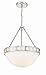 Crystorama KIR-B8105-BF Kirby - 3 Light Chandelier in Modern and Contemporary Style-21.5 Inches Tall and 17.5 Inches Wide, Polished Nickel Finish with Etched Opal Glass