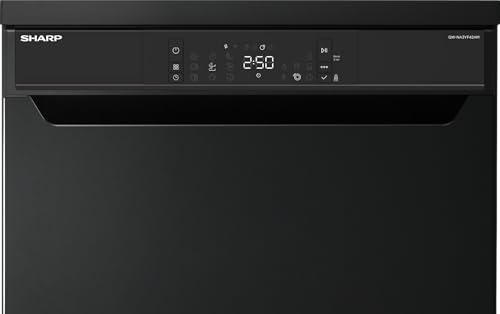 Sharp QW-NA3YF42AM-DE Geschirrspüler freistehend, 60 cm, 14 Maßgedecke, A, 42 dB, SteamWash, DualProWash, EcoWash, AutoDoor, WLAN, Weiß Sharp QW-NA3YF42AM-DE Geschirrspüler freistehend, 60 cm, 14 Maßgedecke, A, 42 dB, SteamWash, DualProWash, EcoWash, AutoDoor, WLAN, Weiß