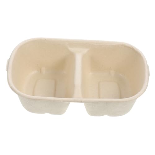 balacoo Safety Cat Bowl Disposable Dog Bowl One-time Use Smooth Surface Kitten Food Bowl Practical Indoor Outdoor Large Capacity