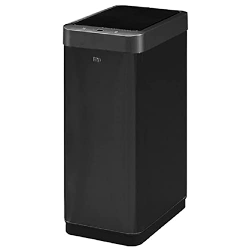 EKO ゴミ箱 45L 自動 ふた付き 自動開閉式 塵箱 蓋付き EK9261 ごみ箱 ダストボックス センサー 自動ゴミ箱 ステンレス スリム キッチン 台所 リビング 静穏 清潔 大容量 電池式 全自動 人感センサー ブラック
