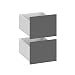 Produktbild Vicco Schubladen Visit, Anthrazit, 35 x 26 cm 2er Set