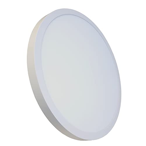 Plafones de Techo Led LED ATOMANT Plafon LED Redondo Panel Superficie, 60x60cm, 48W, Color Blanco Neutro (4500K), 5000 Lumenes, Luminaria lampara...