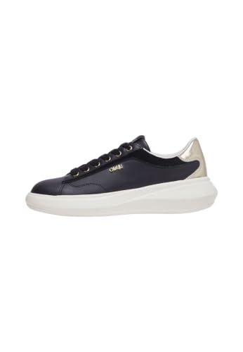 Baskets Liu Jo cuir noir BA6069 design italien haut de gamme avec compensation