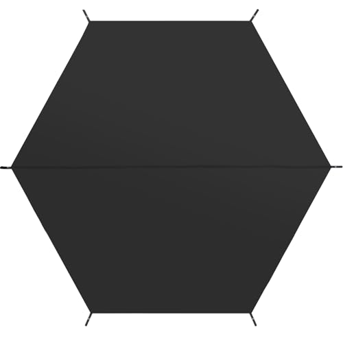 MASTERCANOPY Hexagonal Tent Footprint, 12x12FT Camping Footprint with Storage Bag