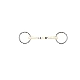  Soyo Mors 2 Anneaux pour Cheval Double Articulation + Rouleau Happy Mouth Bradoon