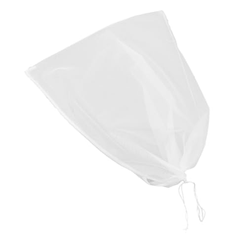 KICHOUSE Safe and Reusable Strainer Bag for Large Mesh Filter Bag Drawstring for Brewing