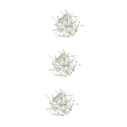 Pinces à cheveux avec coussinet argenté FRCOLOR 50 mm pour la création de coiffures (150 pièces)