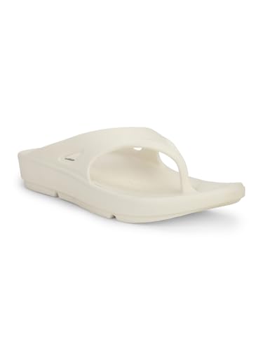 Image of Bata 8711 Noah E: White Casual Thong Slip-On Slippers for Men