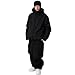 Herren Damen Skijacke & Skihose Set Skianzug 2 teilig Schneeanzug Wassersäule Schneejacke Atmungsaktiv Trägern Winddichte Schneehose zum Skifahren Snowboarden