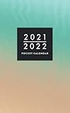 2021-2022 Pocket Calendar: 2 Year Monthly Pocket Planner | Beach Waves Cover with Holidays | Small Two Yr Agenda fits in Purse | Organizer for Appointments and Planning