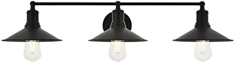 Etude 3 Light Black Wall Sconce Black