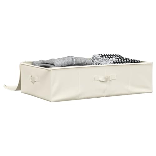 Boîte de rangement tissu crème haut de gamme pour dressing - 4