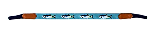 Image of Leather Hand-Stitched Needlepoint Sunglass Strap Retainer