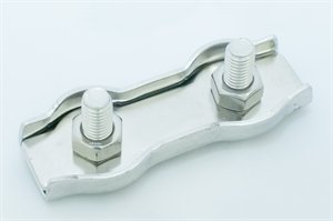 Type 316 Stainless Steel Duplex Wire Rope Clips (Stainless Steel, 5/16