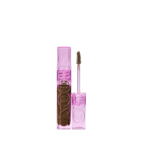 Kosas Air Brow Tinted Eyebrow Gel Volumizing Brow Gel with Flexible Long-Lasting Hold Medium Brown