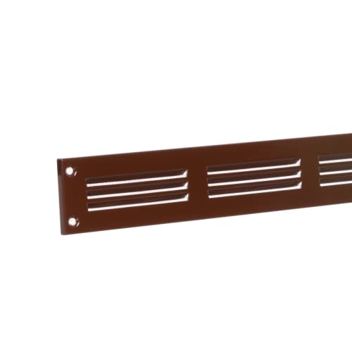 Generic 400 x 50 mm 16 x 2 inch Brown Metal Air Vent Grille, 400x50mm - Image 4