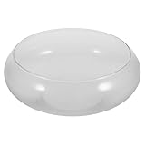 Vaso trasparente per piante – Vaso per pesci in vetro trasparente, a bocca larga, rotondo, terrario, per piante grasse, idroponiche, piante grasse, vaso floreale per casa, ufficio, matrimonio, metti alcuni fiori e piante in questo piccolo acquario, cambiando il vecchio stile della tua casa.