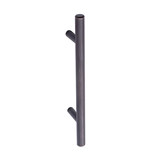 Image of South Main Hardware Euro Bar Cabinet Drawer Pull Handle (3 /8 inch Diameter), 6.13 inch Length (3.75 inch Hole Spacing Center), Oil Rubbed Bronze Finish, Mounting Hardware Included 10-Pack