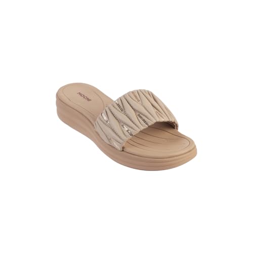 Image of Mochi Women Wedge Heel Fashion Slip-on Sandal