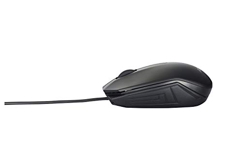 Asus, UT280, mouse ottico (con cavo, per mancini e destrorsi, 1000 dpi) Un colore nero