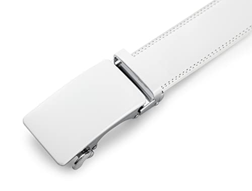 Image of Lingli Men's Belt,Ratchet Dress Belt with Automatic Buckle Brown /Black-Trim to Fit-35mm wide