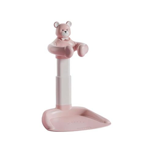 Adjustable Baby Shower Stand with Anti-Slip Base, Huggable Bear Bath Support, 6-18 Months Toddler Shower Stand Support, Free Mother Hands, Easy Setup, Safe Design, Adjustable Size