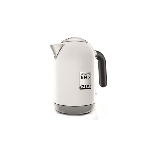 Kenwood ZJX650BK vattenkokare kMix 2200 watt, metall, 1 liter, vit