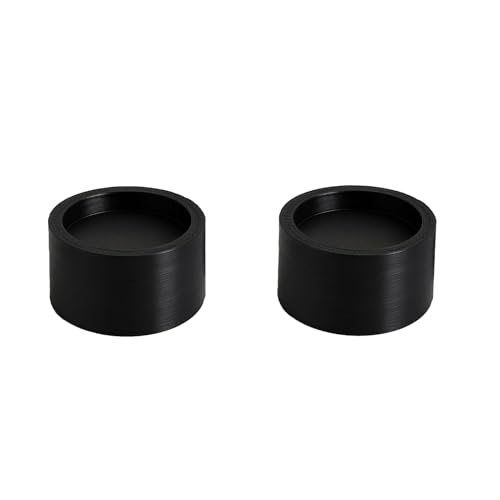 Range Leveling Foot Extension Risers 2 Pack, 3/4" Stove Height Boost, Universal Fit up to 1-5/8" Diameter, Non-Slip Heavy Duty Oven Leg Spacers, Heat Resistant PLA, Easy No-Tool Install (Black)
