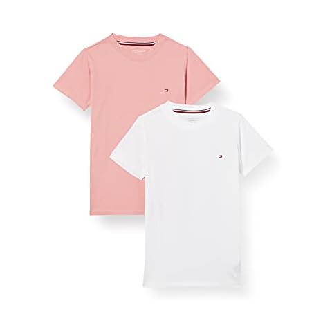 Tommy Hilfiger Mädchen 2er Pack T-Shirts Rundhalsausschnitt Cover